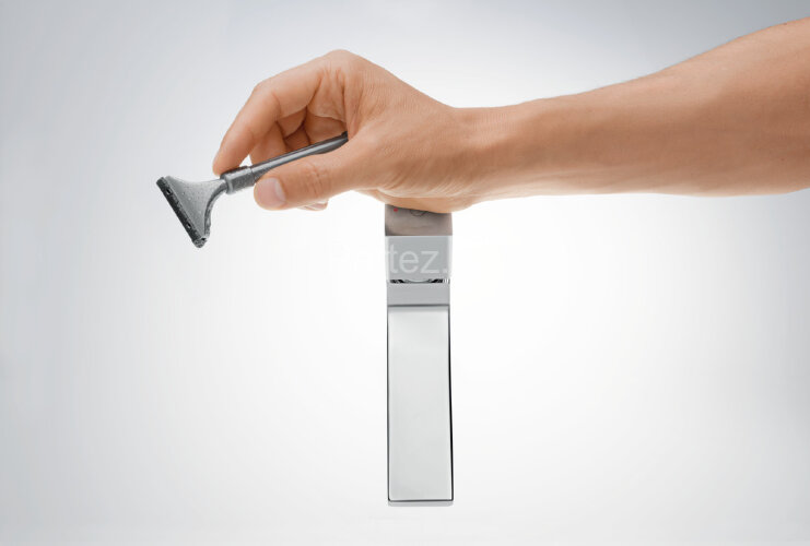 32570000 Metropol Смеситель для раковины 100, с рукояткой Select, со сливным клапаном Push-Open