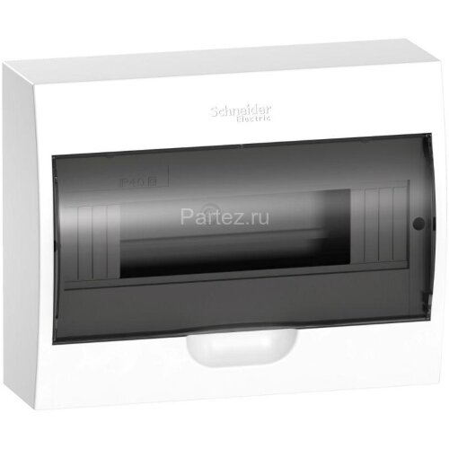 Бокс навесной ОП Easy9 1ряд 12мод. с прозр. дверцей SE EZ9E112S2SRU