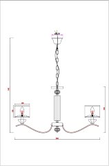 Подвесная люстра Arte Lamp A4091LM-8CC