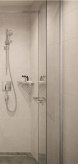 Ручка для душевой двери Hansgrohe AddStoris Шлифованный черный хром (41759340)