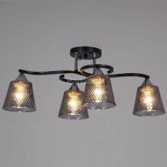 Потолочная люстра Reluce 06089-0.3-04 BK+CR