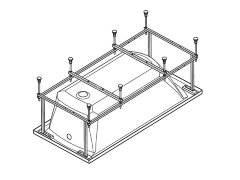 Каркас для ванны Santek МОНАКО XL 160х75 (1.WH11.2.422)