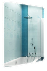 Зеркало AZARIOEsterna Raggio 600х800 влагостойкое с подсветкой, сенсорный выключатель с функцией дим