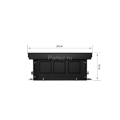 Конвектор внутрипольный Royal Thermo ATRIUM-90/200/1600-DG-U-BL