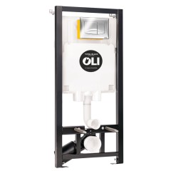Комплект инсталляция OLI 80 ECO + подвесной унитаз Kale BABEL с сиденьем микролифт +панель слива Riv