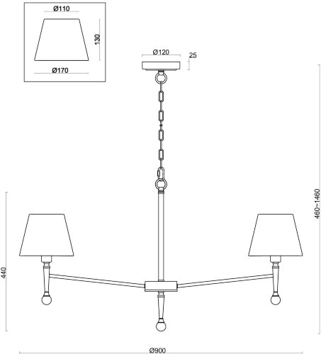Подвесная люстра Freya FR5190PL-07BS1