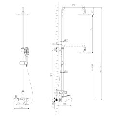 Смеситель Lemark  Bellario LM6862C для ванны и душа
