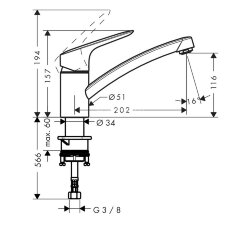 71830000 Logis 120 кух смес одн. с пов изл 360