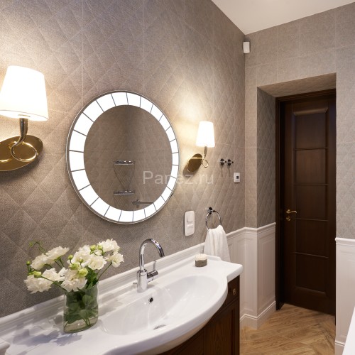 Зеркало AZARIO Пандора d770 c подсветкой и диммером, сенсорный выключатель (LED-00002504)