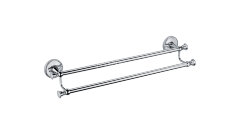 Полотенцедержатель трубчатый Fixsen Adele двойной, хром (FX-55002)