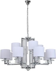 Подвесная люстра Newport 35408+4/C chrome без абажуров