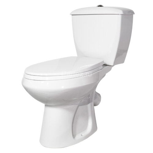 Унитаз-компакт Элисса Стандарт боковой подвод, с сиденьем, белый (43301130302)