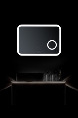 Зеркало Azario Эльза 1000х800 c подсветкой и диммером, сенсорный выключатель (ФР-00002155)