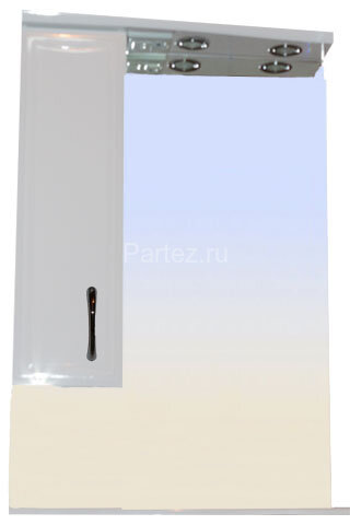 Зеркало-шкаф Loranto Коралл 60 левостороннее, 600х825х160