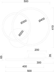 Потолочная люстра Arte Lamp A2211PL-2WH