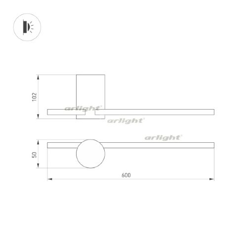 Настенный светильник Arlight 034171