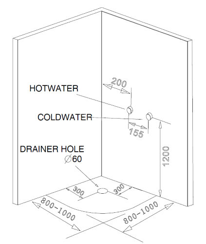 Душевая кабина Loranto CS-6680F 80х80х215, поддон 40см