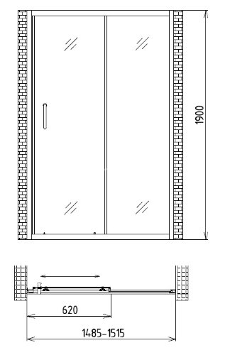 Душевая дверь Gemy Victoria S30191C