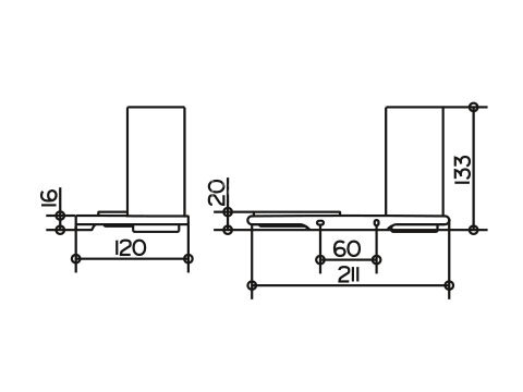 Стакан стеклянный с полочной-мыльницей Keuco Edition 400 (11556019000)