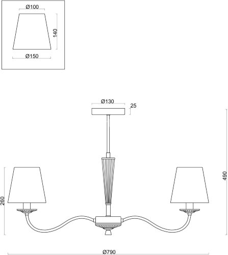Потолочная люстра Freya FR2027PL-07BS