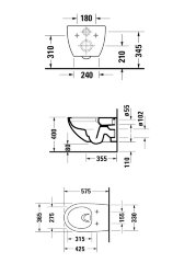 Унитаз подвесной Duravit Architec с сиденьем микролифт, белый (45720900A1)