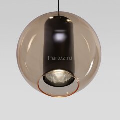 Подвесной светильник Eurosvet 50258/3 LED дымчатый/ бежевый/ шоколад