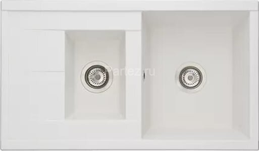 Кухонная мойка AQUATON Делия 87, двойная, цвет жемчуг (1A716232DE240)