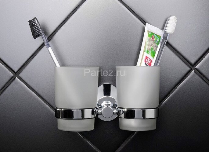 Подстаканник Fixsen Europa двойной, хром (FX-21807)