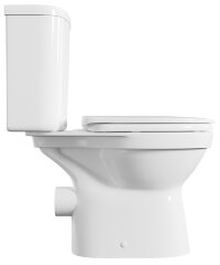 Унитаз-компакт Vitra Norm Fit 355х650х780 напольный, сиденье термопласт с микролифтом, белый (9844B0