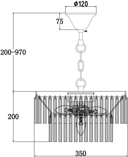 Подвесная люстра Maytoni MOD093PL-04CH