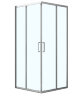 Душевое ограждение Azario SEATTLE 100х100х195 хром, 6мм прозрачное стекло