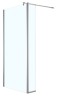 Душевая перегородка Azario CHICAGO 800х1950 прозрачное стекло 8 мм, подвижная доп.перегородка 30 см, цвет профиля серебро (AZ-NAR6321 800)