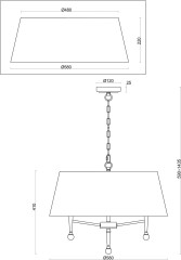 Подвесная люстра Freya FR2190PL-05N1