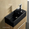 Накладная раковина melana mln-9048amb (матовая черная)