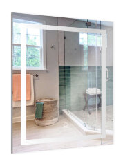 Зеркало AZARIO Lines 600х800 с подсветкой, сенсорный выключатель с функцией диммера, подогрев (AZ-Z-