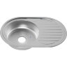 Мойка 7750 U N 0,6/160 матовая врез овальная с сифоном (122a NМ*12)