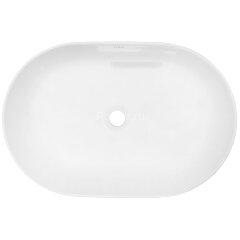 Раковина-чаша Creo Ceramique 580х380х140 накладная, овальная, керамика, белый матовый (PU4300MRMWH)