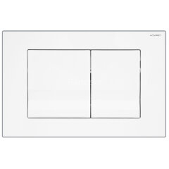 Кнопка смыва AZARIO NEW двойная, пластик, белый глянцевый (AZ-001.01)