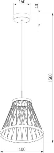 Подвесной светильник Eurosvet 40016/1 LED коричневый