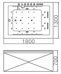 Акриловая ванна Gemy G9259