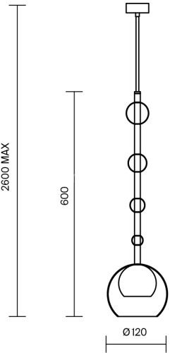 Подвесной светильник Maytoni MOD227PL-01B