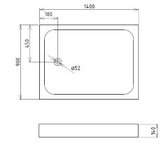 Душевой поддон Gemy ST14