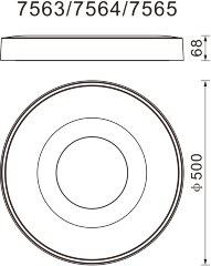 Потолочный светильник Mantra 7563