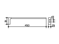 Полотенцедержатель Keuco Edition 11, хром (11120010000)