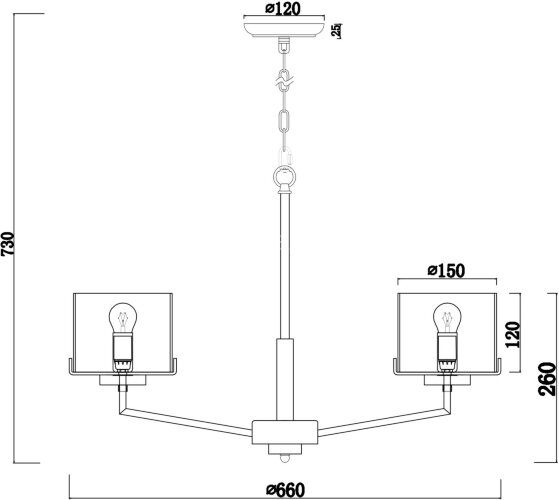 Подвесная люстра Freya FR5096PL-05CH