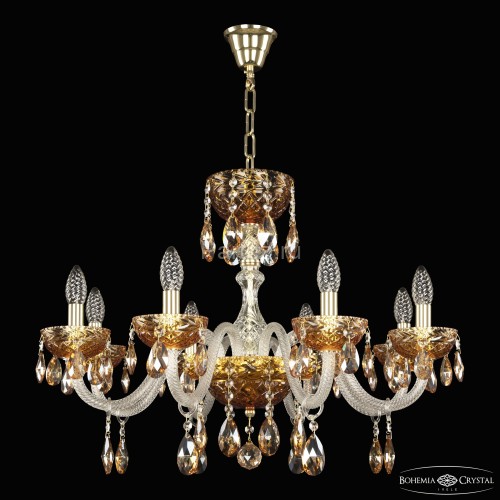 Подвесная люстра Bohemia 5417/8/240 G Amber/M-1F K721