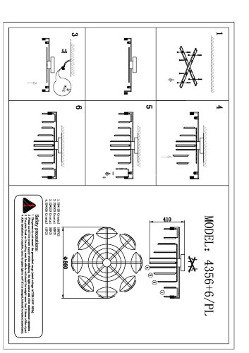 Потолочная люстра Newport 4356+6/PL chrome