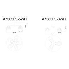 Потолочная люстра Arte Lamp A7585PL-5WH