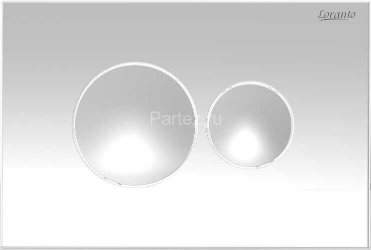 Сет LORANTO Инсталляция с круглой кнопкой белая глянцевая + унитаз CANTO с сиденьем микролифт (4501+