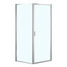 Душевое ограждение Azario RICHMOND 800х800х1950 БЕЗ ПОДДОНА прозрачное стекло 6 мм, профиль хром (AZ-NAG1221 800)